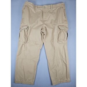 VTG Tommy Hilfiger Cargo Pants Men's 40x30 Khaki Baggy Loose Y2K Skater Hip Hop